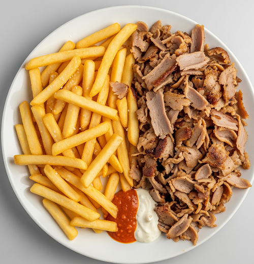 Doner Meat With Chips 