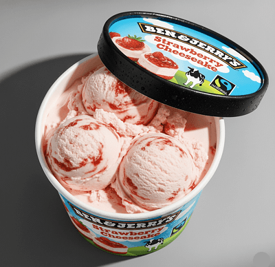 Ben & Jerry's Strawberry Cheesecake Ice Cream 