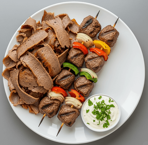 Lamb Shish & Doner Combo Kebab 