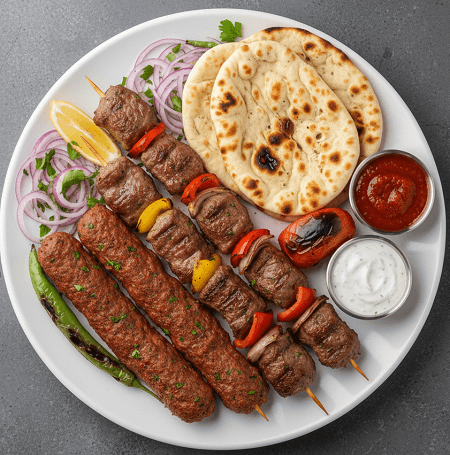 Lamb Shish & Kofte Combo Kebab 